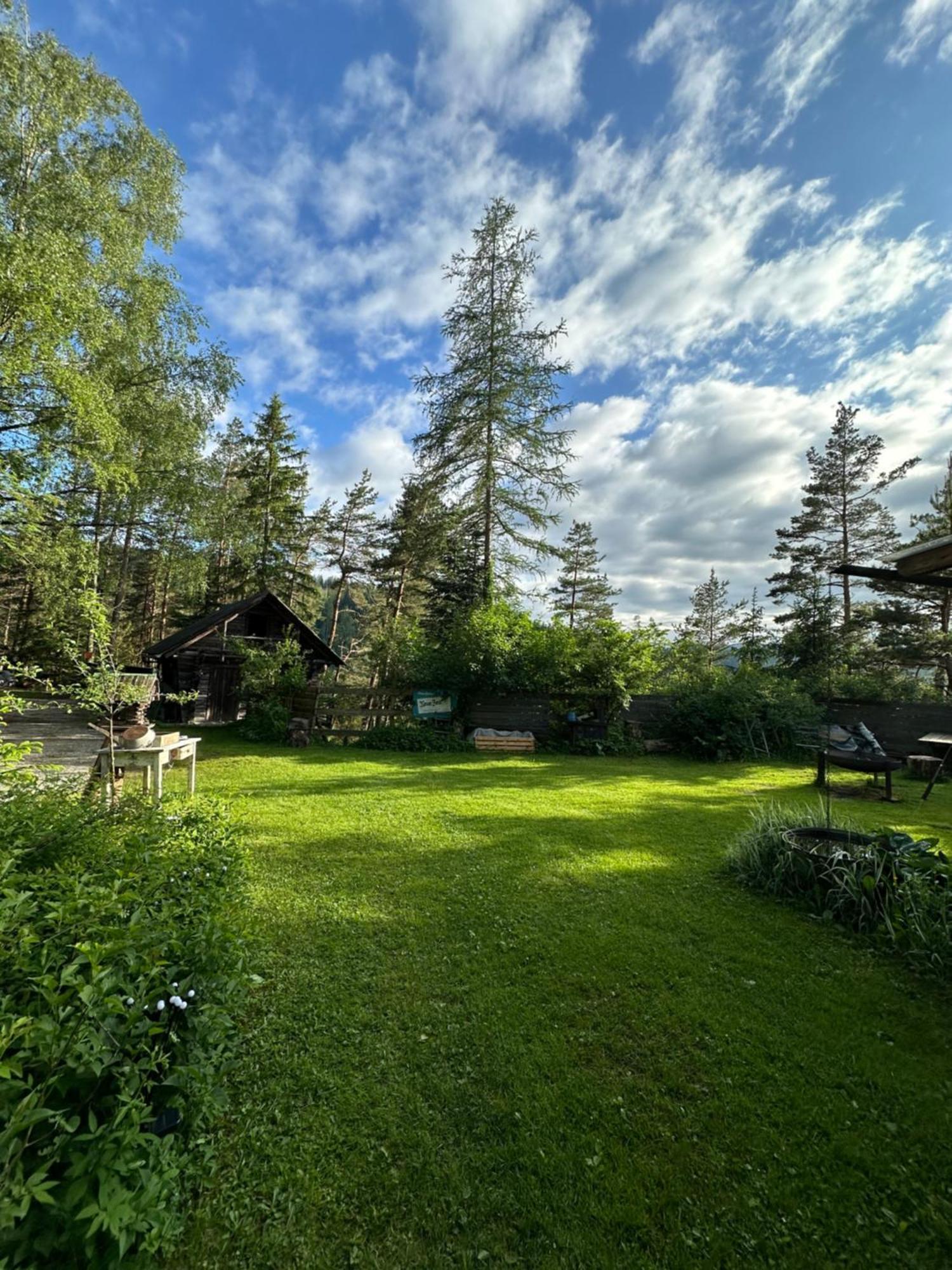 Ferienhaus Im Wald Edelschrott Exteriör bild